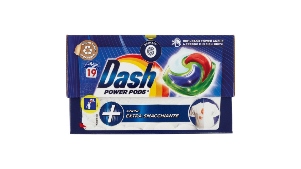 Dash Power Pods Detersivo Lavatrice Capsule, Azione...