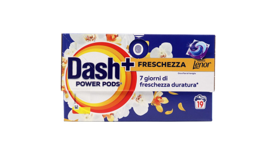 Dash Power Pods Detersivo Lavatrice Capsule + Tocco Lenor Oro...