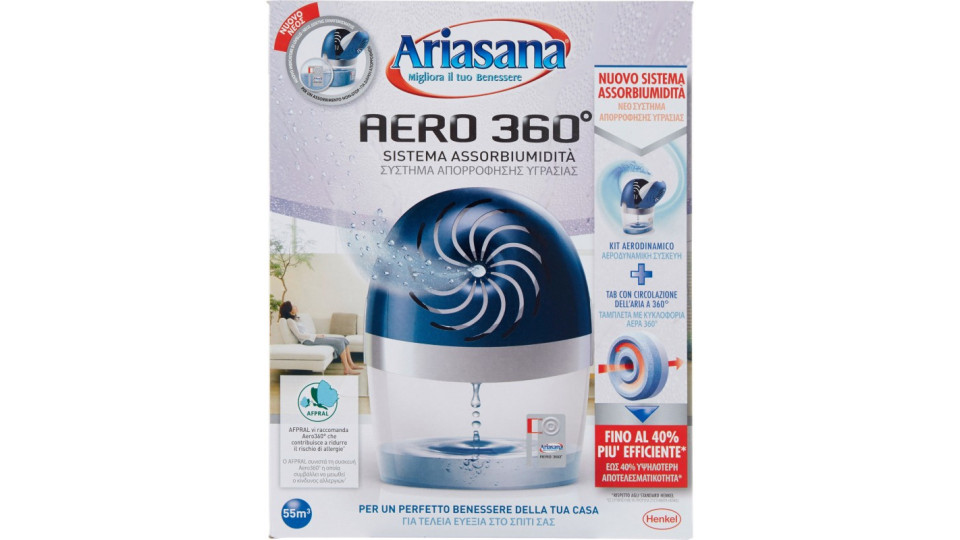 Ariasana Aero 360° Sistema Assorbiumidità Kit Aerodinamico +...