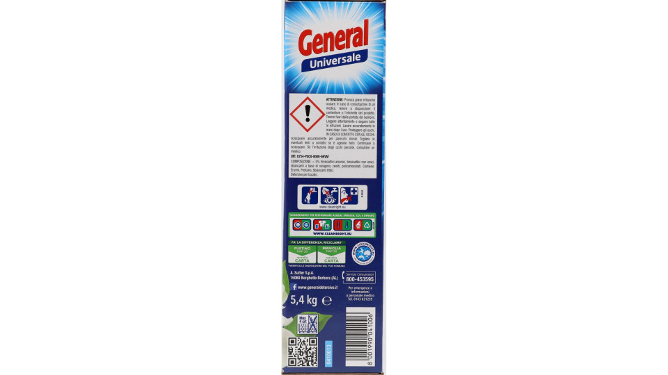 General detersivo in polvere 5in1 fustino 98 misurini