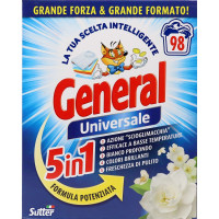 General detersivo in polvere 5in1 fustino 98 misurini