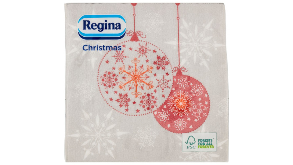 Regina Christmas tovaglioli 1 velo 33x33 20 pezzi assortiti