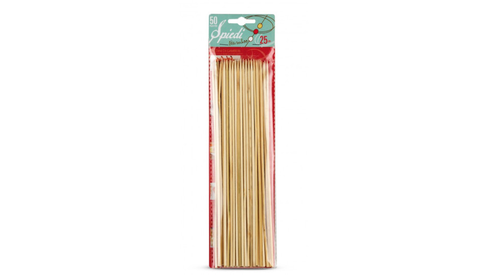 Bottari spiedini in bamboo 25cm. x 50