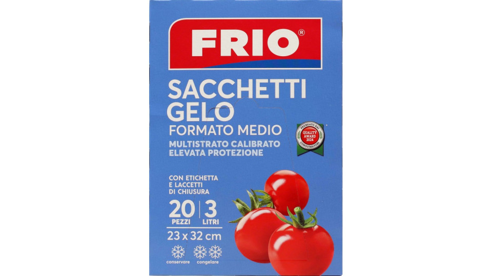 Frio Sacchetti Gelo Formato Medio 3 Litri 23 x 32 cm 20 Pezzi