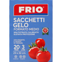 Frio Sacchetti Gelo Formato Medio 3 Litri 23 x 32 cm 20 Pezzi