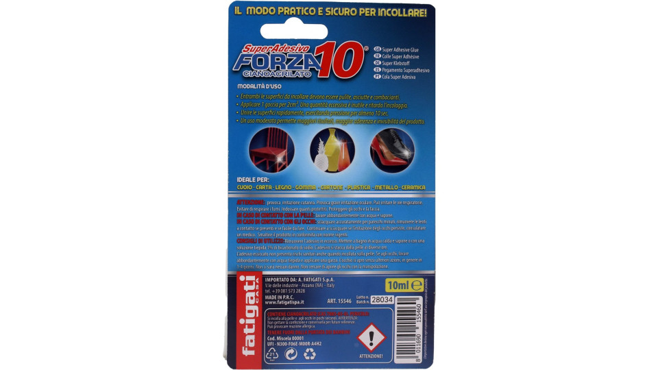 Fatigati super adesivo forza 10 ml.10