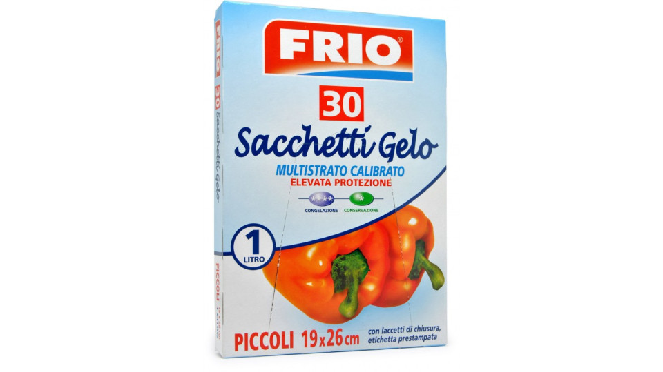 Frio Sacchetti Gelo 1 Litro Piccoli 19 x 26 cm 30 pz