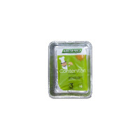 Rapid vaschette alluminio senza coperchio r30 4 porzioni x3