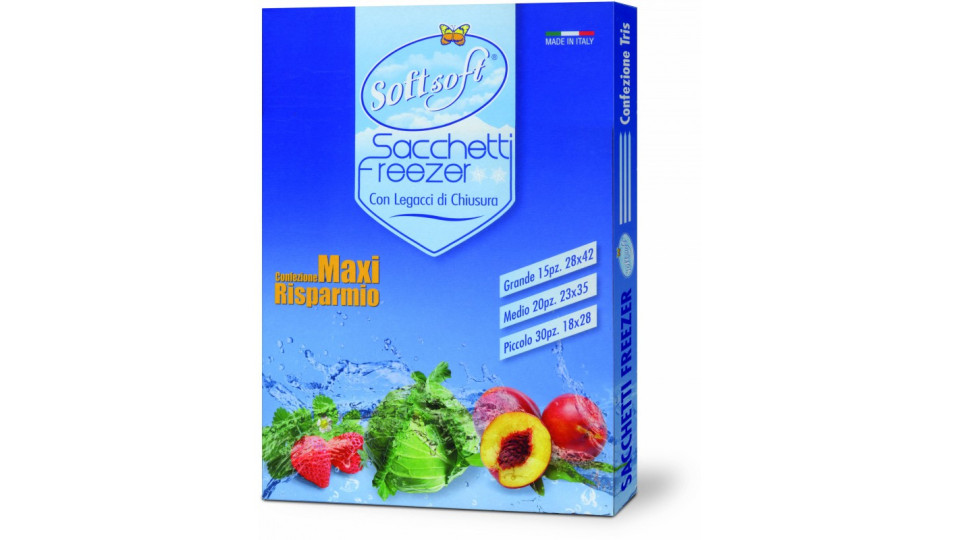 Soft soft sacchetti freezer scatola formati assortiti