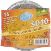 Soft Soft vaschette alluminio allum sd10 creme caramel pz.16