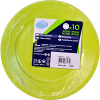 Soft Soft piatti carta riciclabili verde x10 cm.18