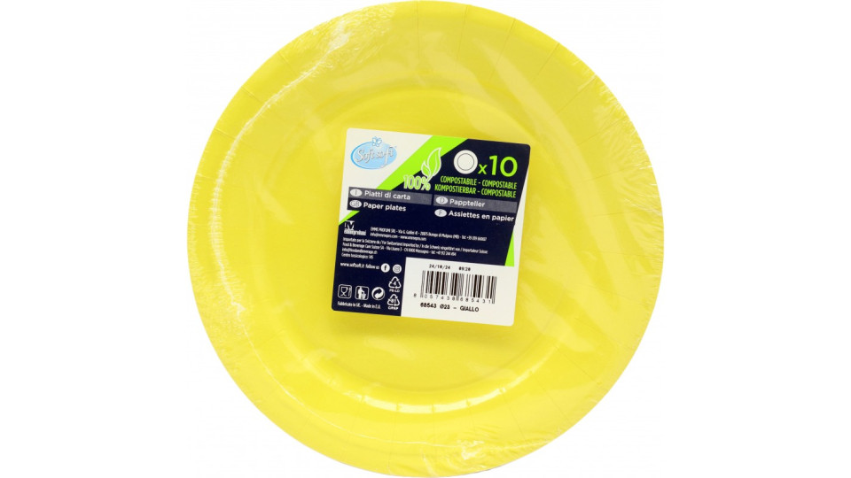 Soft Soft piatti piani ric.giallo x10