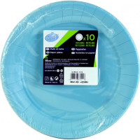 Soft Soft piatti carta 23 cm azzurro x10
