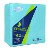 Soft Soft tovaglioli azzurro 38x38cm x40