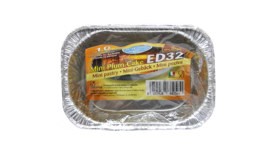 Soft Soft contenitori per forno ed32 mini plum pz.10