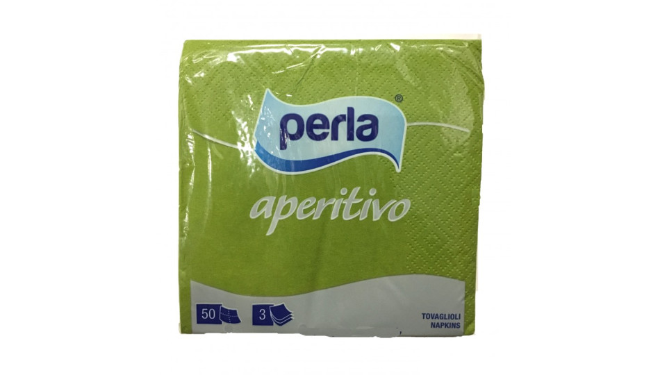 Perla tovaglioli aperitivo cm.24x24 3veli x50