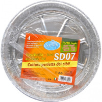 Soft Soft vaschette alluminio SD 07 per torta piccola pezzi 4