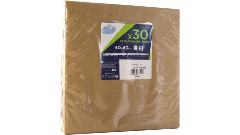 Soft Soft tovaglioli natale oro cm.40x40 pz.30