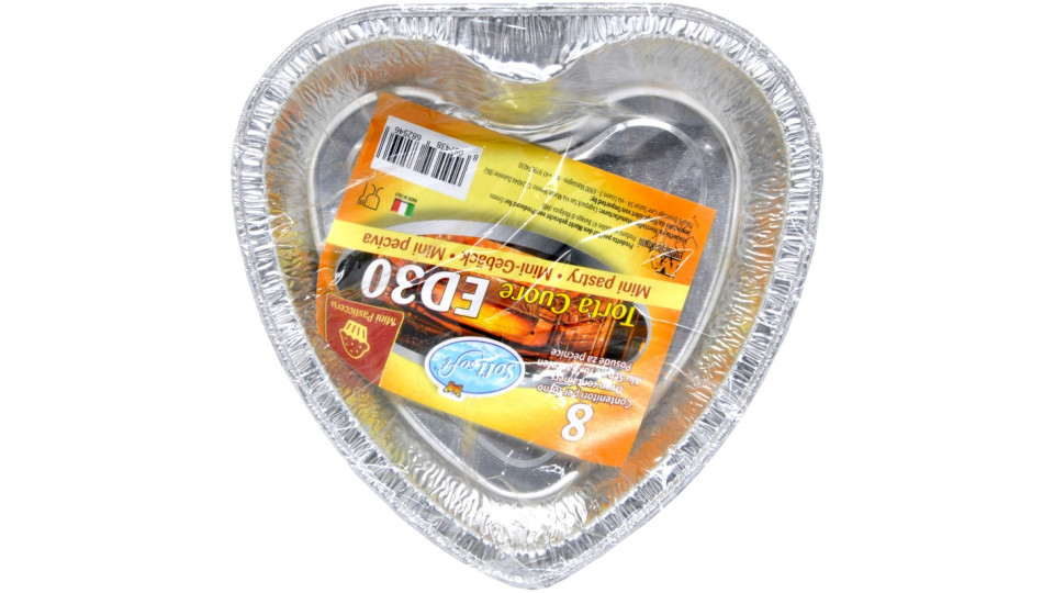 Soft Soft contenitori per forno ed30 torta cuore pz.8...