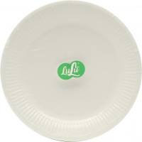 Lulu' piatti piani 23 cm bianco riciclabili x20
