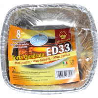 Soft Soft contenitori per forno ed33 torta quadrata pz.8