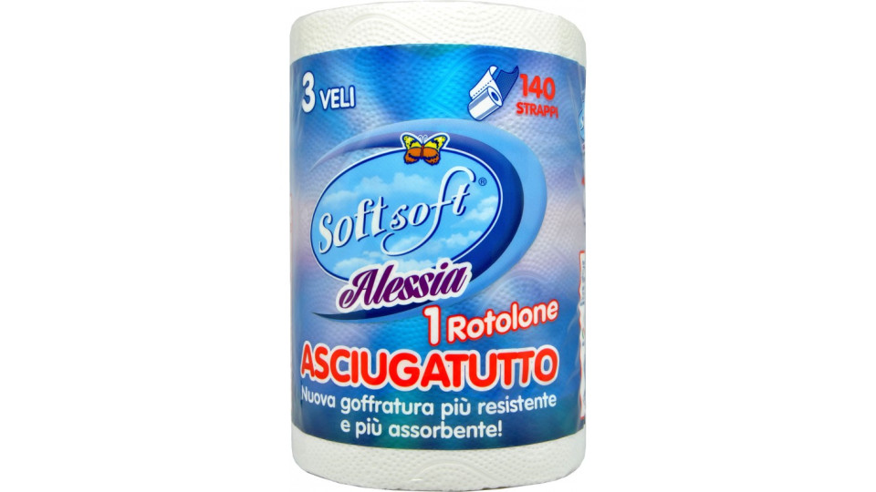 Soft soft alessia asciugatutto bianca pz.1