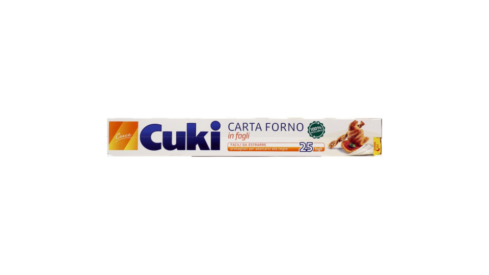Cuki Cuoce Carta Forno in fogli 25 fogli cm33x38