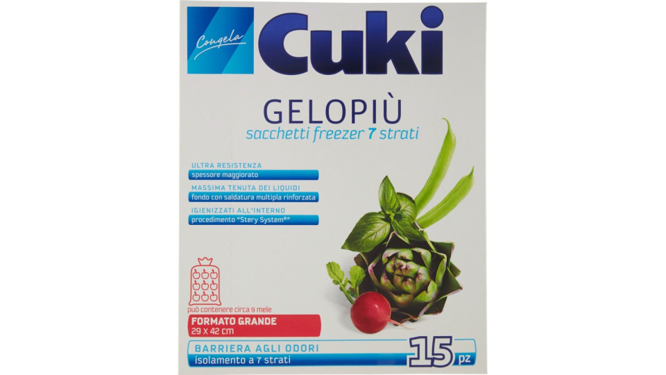 Cuki gelo sacchetti grandi 15pezzi