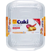Cuki Cuoce Vaschette alluminio con manici 8porzioni - 2 pz (RS98)