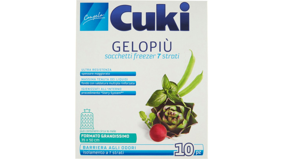 Cuki gelo sacchetti grandissimi 10pezzi