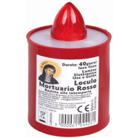 Lumino per loculo rosso 40 gg elettrico