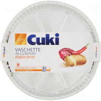 Cuki Cuoce Vaschette alluminio tonda grande - 3 pz (T77) pizza