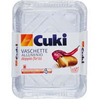 Cuki Cuoce Vaschette alluminio senza coperchio 4 porzioni - 4...
