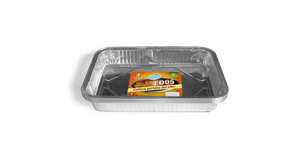 Soft Soft vaschetta alluminio porz.6 pz.4