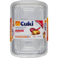 Cuki Cuoce Vaschette alluminio con manici 6porzioni - 2 pz (RS86)