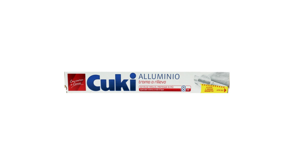 Cuki Conserva e Cuoce Alluminio trama a rilievo 8+2 mt