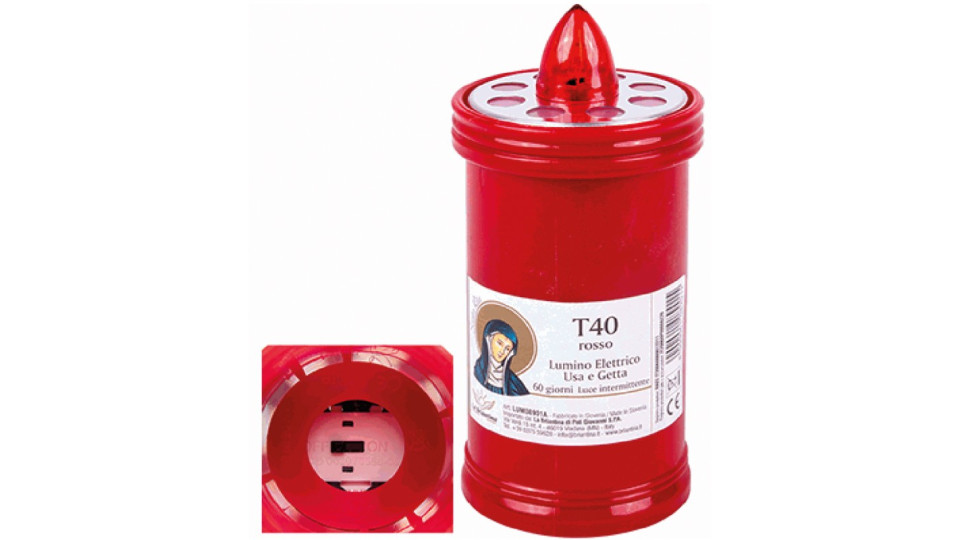 Lumino t40 rosso 60 gg elettrico