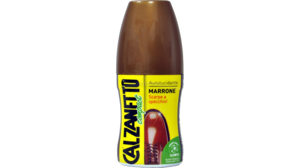 Calzanetto autolucidante marrone