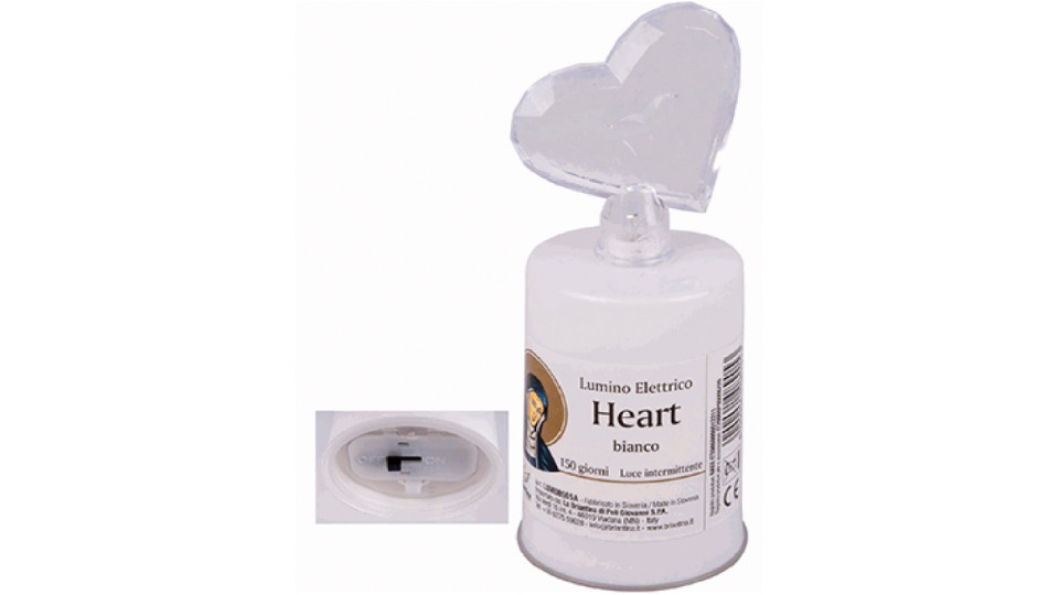 Lumino heart bianco 150 gg elòettrico