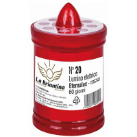Lumino eternalux con pila 60 gg rosso elettrico