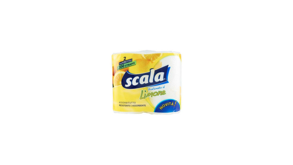 Scala assorbitutto limone x2 rotoli