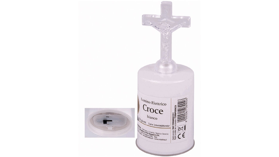 Lumino croce bianco 150 gg elettrico
