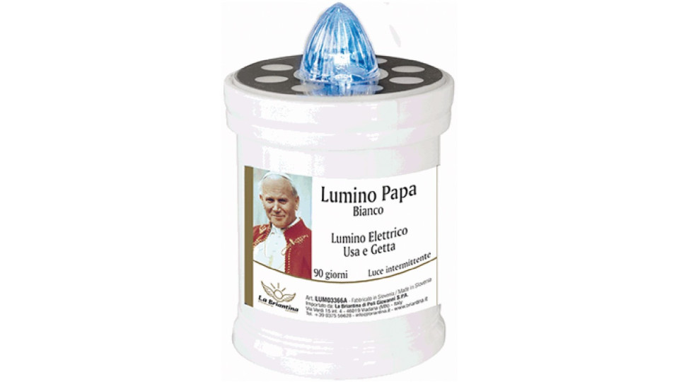Lumino elettrico papa bianco 90 gg