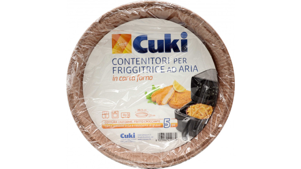 Cuki Cuoce Contenitori per Friggitrice ad Aria in carta forno...