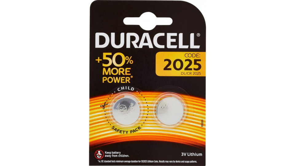 Duracell 2025 DL/CR 2025 3V Lithium pz.2