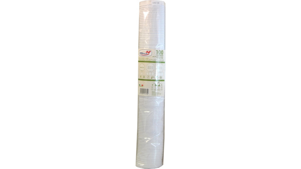 Dopla coperchi bicchiere di carta ml.100 pz100
