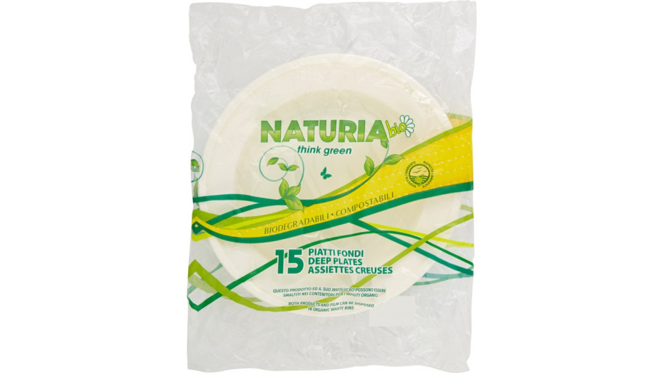 Naturia bio Piatti Fondi 15 pz.