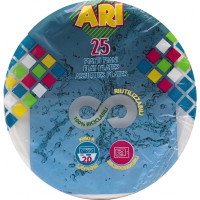 Aristea piatti piani cm.22 riutilizzabili x25