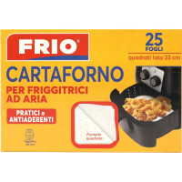 Frio Cartaforno per Friggitrice ad Aria quadrati lato 23 cm 25...