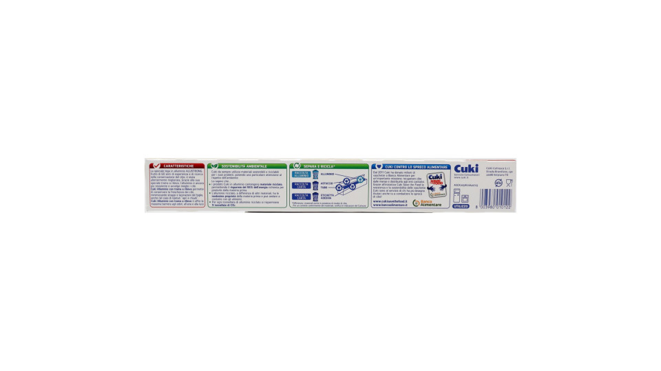 Cuki Alluminio Conserva e Cuoce trama goffrata mt.16+4 (20 mt)